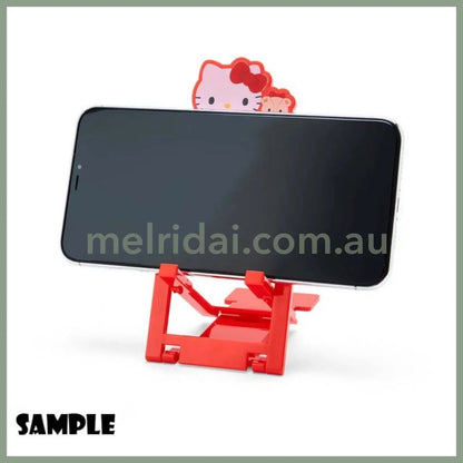 Sanrio | Smartphone Stand 6.5×0.5×14.5Cm 日本三丽鸥 可折叠便携手机支架 斜度可调节 凯蒂猫Hello Kitty