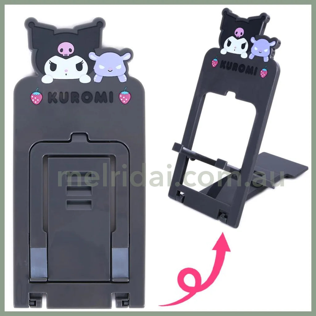 Sanrio | Smartphone Stand 6.5×0.5×14.5Cm 日本三丽鸥 可折叠便携手机支架 斜度可调节 库洛米Kuromi