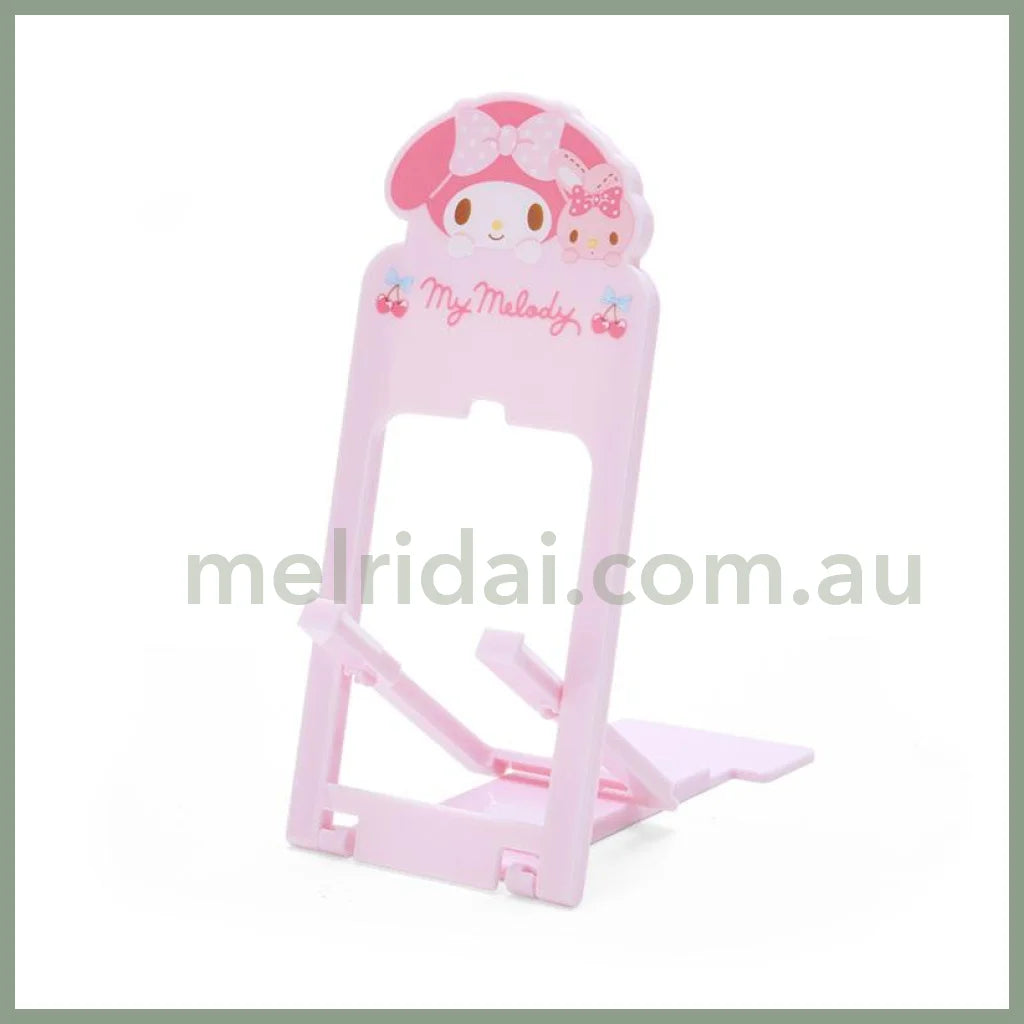 Sanrio | Smartphone Stand 6.5×0.5×14.5Cm 日本三丽鸥 可折叠便携手机支架 斜度可调节 美乐蒂My Melody