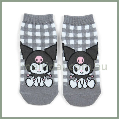 Sanrio | Socks 23 - 25Cm 日本三丽鸥 女款短袜 格纹 库洛米Kuromi