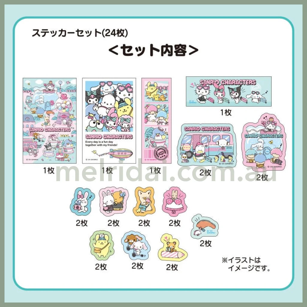 Sanrio | Stickers 24Pcs (Fantasy Trip)