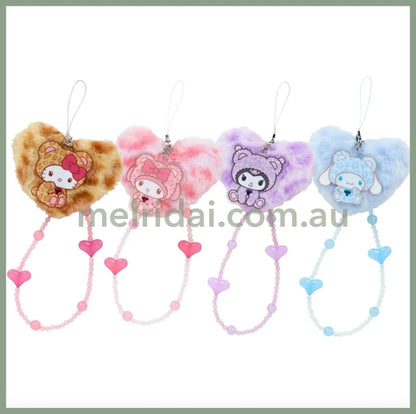 Sanrio | Strap Phone Charm 9×5×7.5Cm Bead Chain 30Cm (Gal Kuma)