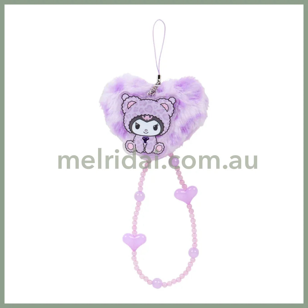 Sanrio | Strap Phone Charm 9×5×7.5Cm Bead Chain 30Cm (Gal Kuma) 库洛米Kuromi