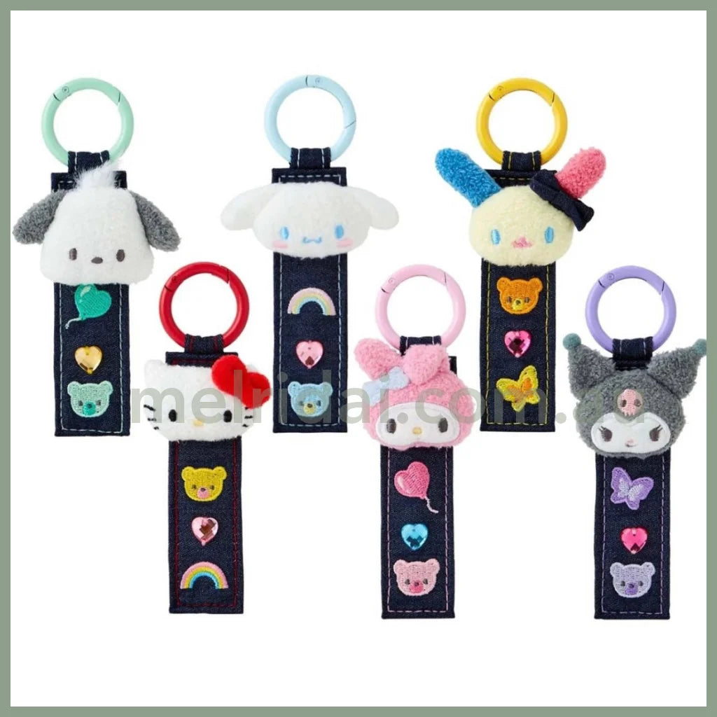 Sanrio | Tag Key Holder 6×1.5×10Cm (Denim Patch)