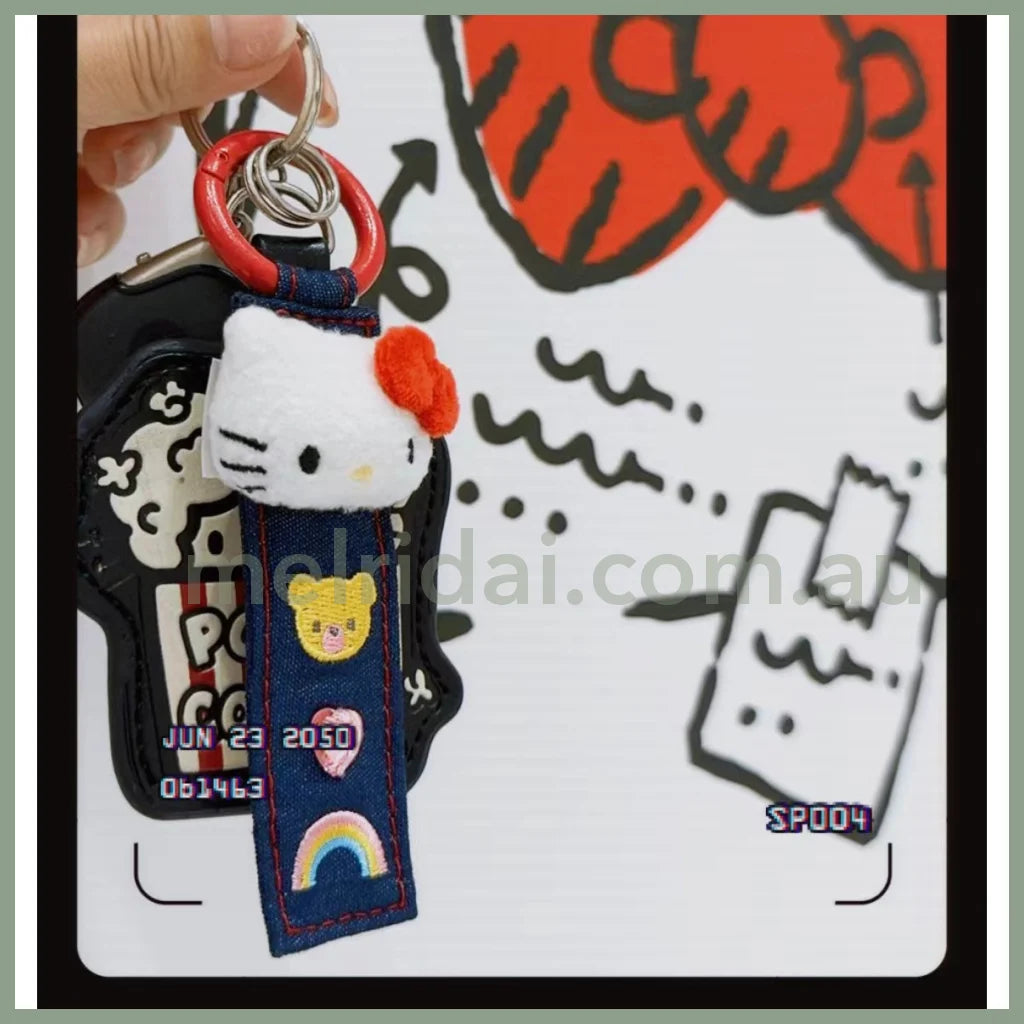 Sanrio | Tag Key Holder 6×1.5×10Cm (Denim Patch)