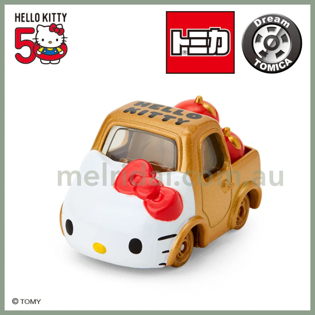 Sanrio | Tomy Dream Tomica Sp Hello Kitty 50Th Anniversary 8×4×4Cm Golden