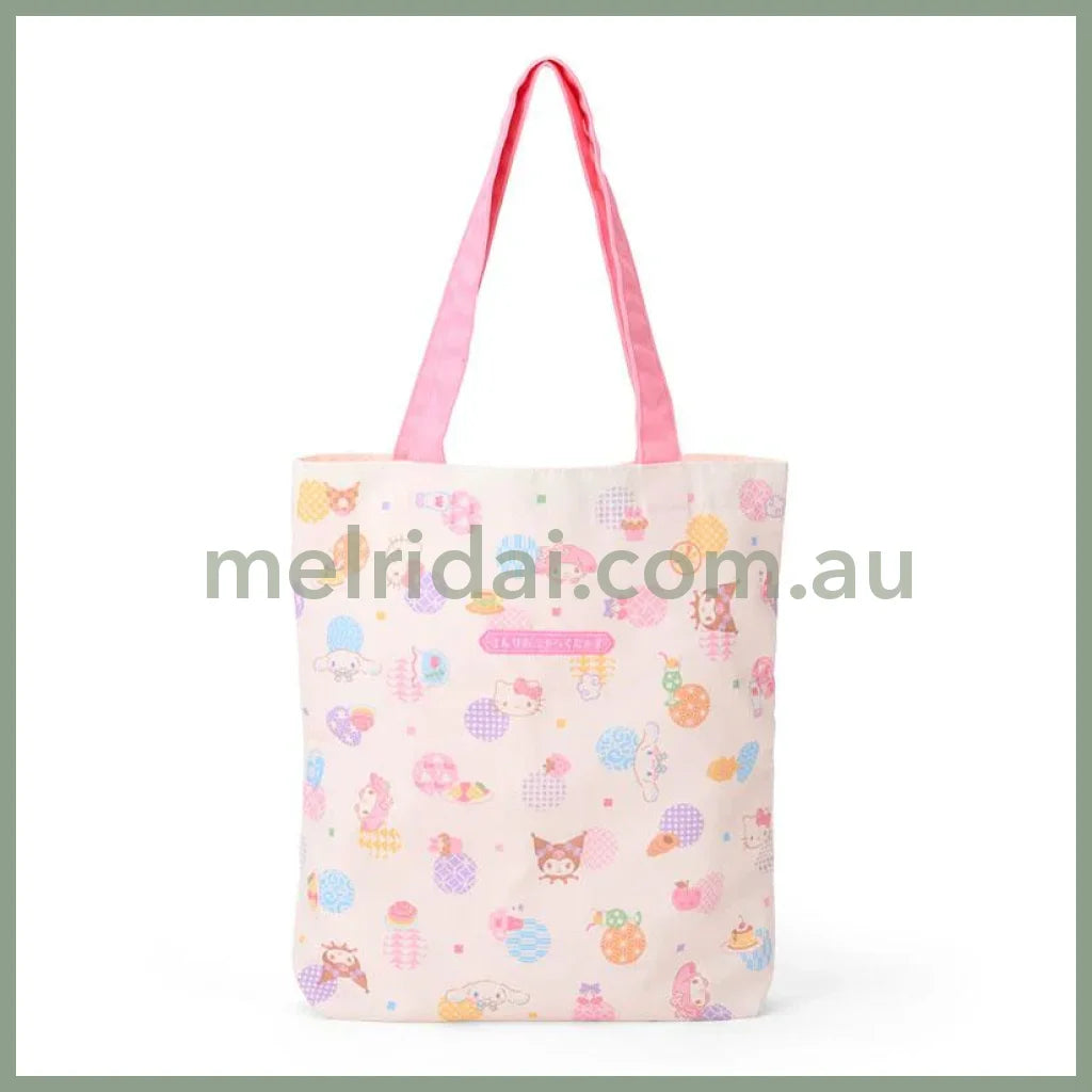 SANRIO | Tote Bag 35 x 7 x 37cm (Nagomi Pastel)