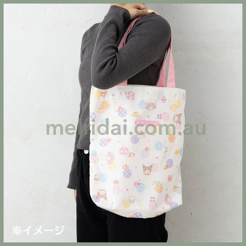 SANRIO | Tote Bag 35 x 7 x 37cm (Nagomi Pastel)