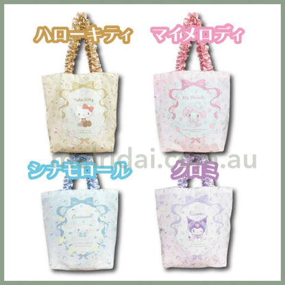 Sanrio | Tote Bag Ｈ35×Ｗ40×D15Cm 日本三丽鸥 花瓣提手 托特包/单肩包/内侧有暗扣