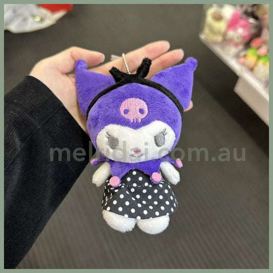 Sanrio | Vintage Retro Kuromi Mascot Holder Plush Keychain 11×6.5×14Cm