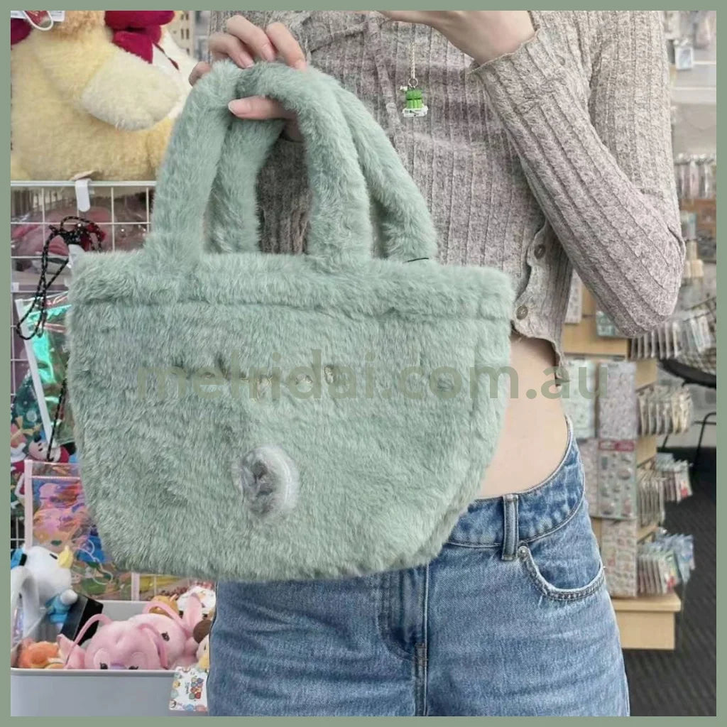 Sanrio X Grl | Fluffy Mini Tote Bag Hangyodon /