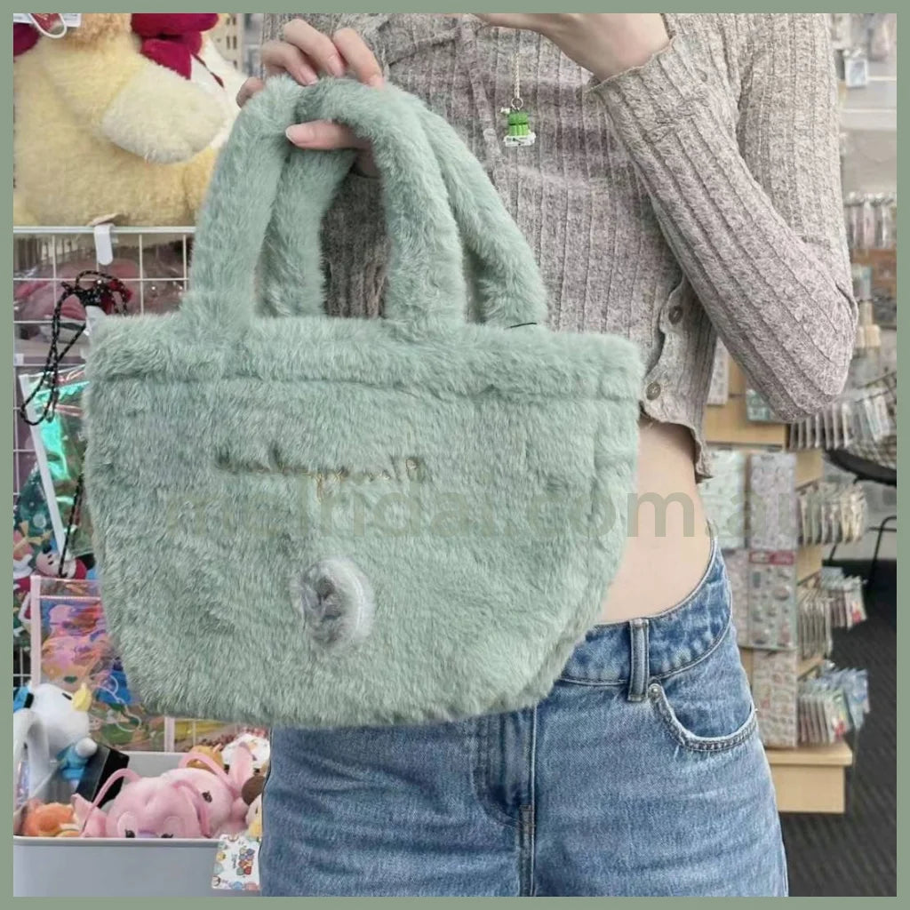 Sanrio X Grl | Fluffy Mini Tote Bag Hangyodon /