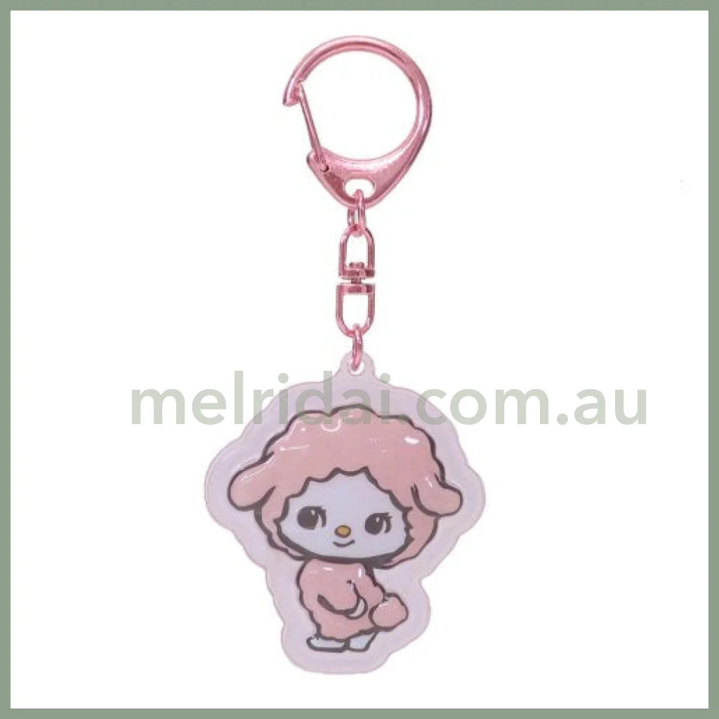 Sanrio X Swimmer | Key Holder Keychain 49X57X10Mm 小羊必爱诺 My Sweet Piano