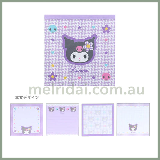 Sanrio | Y2K Square Memo Pad (Kuromi) 日本三丽鸥 正方形便签本/Pet透明封面（库洛米）