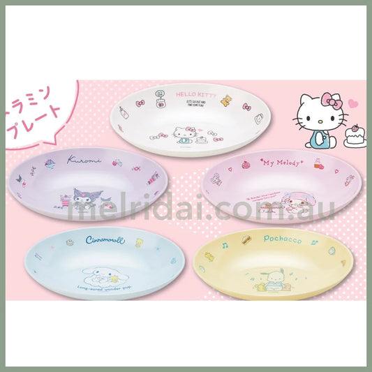 Sanriomelamine Curry & Pasta Dish 21.5×15.8×4.5Cm /