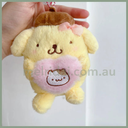 Sanrioplush Keychain Push Heart Pom Purin