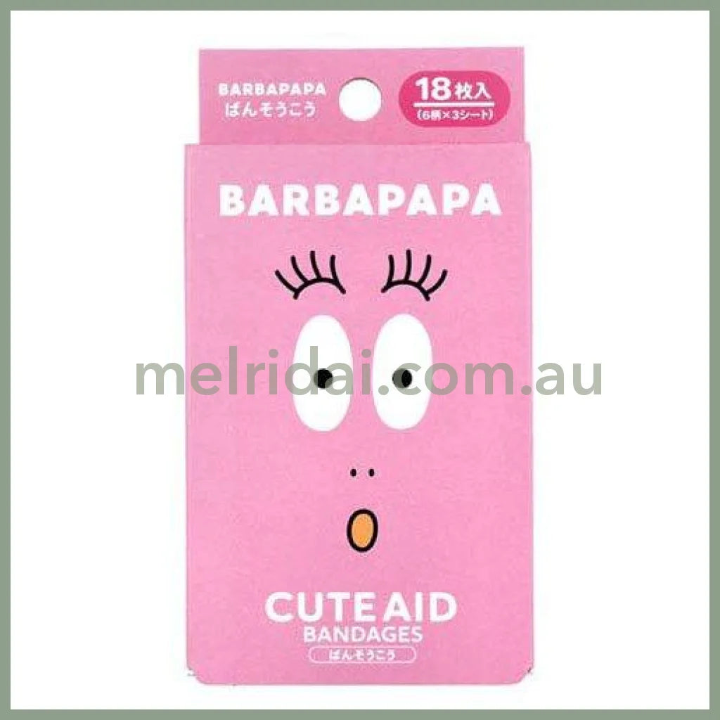 Santan | Barbapapa Cute Aid Bandages 18Pcs (Pink)