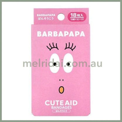 Santan | Barbapapa Cute Aid Bandages 18Pcs (Pink)