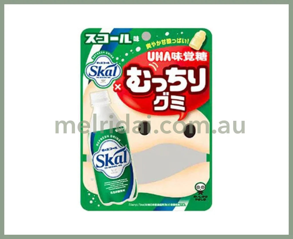 【赏味期限2024.11】Uha | Mucchiri Gummy Skal 64G 悠哈味觉糖 Skal饮料软糖