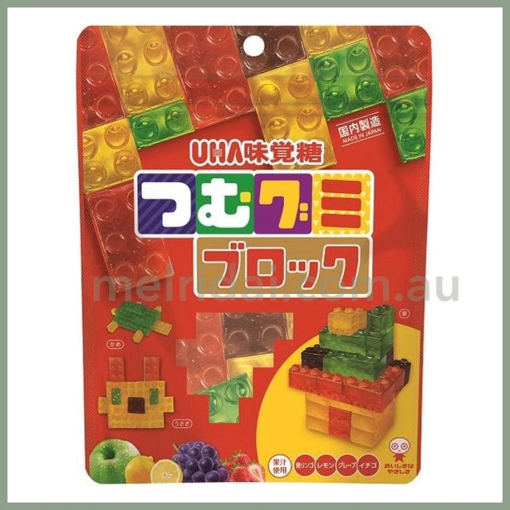 【赏味期限2024.12】Uha | Tsumu Gummy Block Big (Fruit Flavour) 悠哈味觉糖 大包积木软糖 四种水果口味