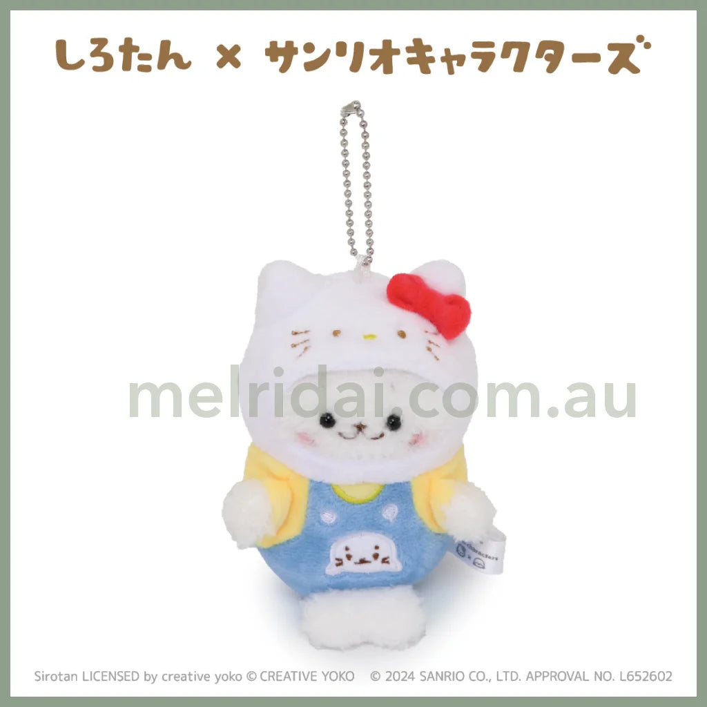 Sirotan X Sanrio | Mascot Holder Keychain 95Ｍｍ*60Ｍｍ*50Ｍｍ 凯蒂猫Hello Kitty