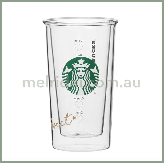 Starbuckeheat Resistant Double Wall Glass Valentine 2023 355Ml 120