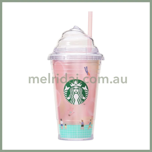 Starbucks | Cup Tumbler Whip Cream Peach Full Paradise 473Ml 100