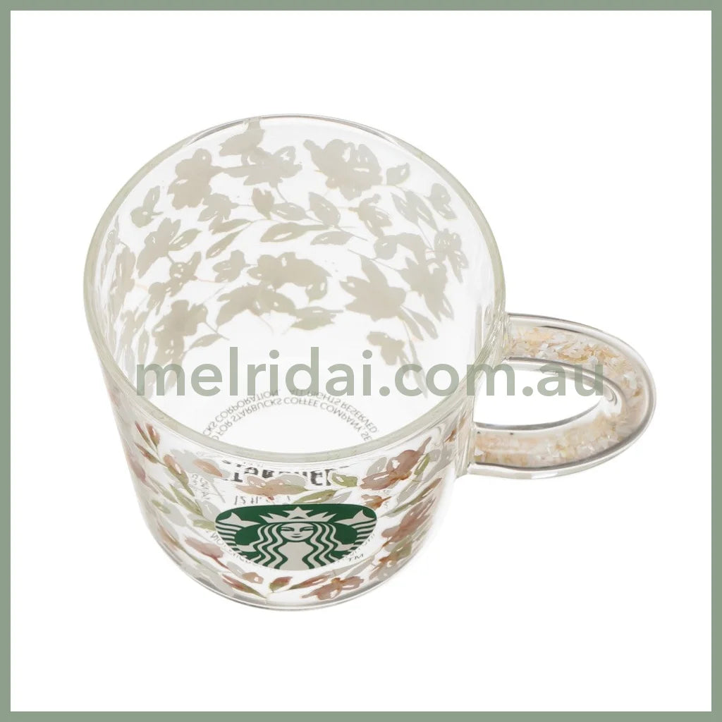 Starbucks Japan | Sakura 2024 Glass Mug Heat Resistant Shell Handle 355Ml 日本星巴克 樱花季