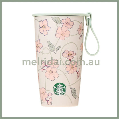 Starbucks Japan | Sakura 2024 Strap Cup Shape Stainless Bottle 355Ml Tumbler 日本星巴克