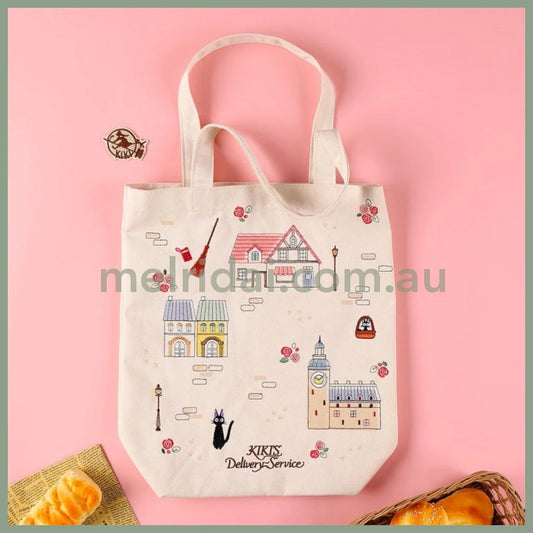 Studio Ghibli | Embroidery Tote Bag H40×W35×D11.5Cm (Kiki’s Delivery Service Jiji In The Town)