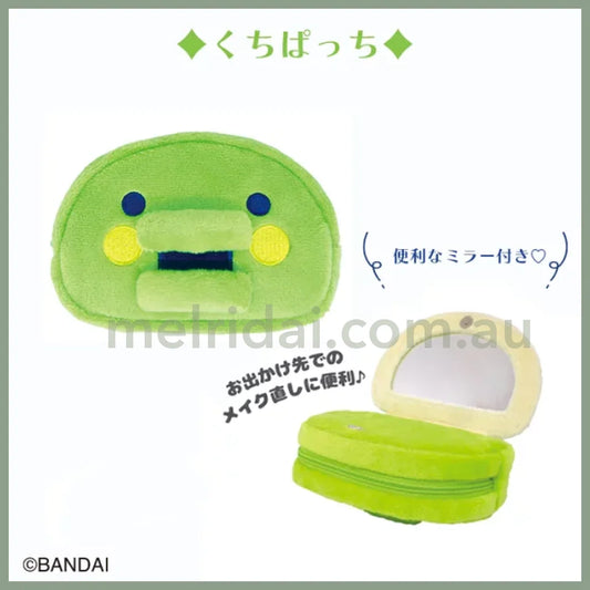 Tamagotchi | Face-Shaped Mirror Pouch Kuchipatchi W85×H108×D22Mm