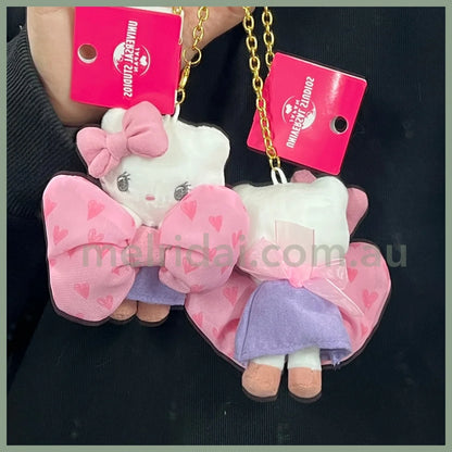 Usj | Hello Kitty Plush Keychain W9.6Cm×H9.9Cm×D4.2Cm 大阪环球影城 凯蒂猫 蝴蝶结挂件/包挂/钥匙链