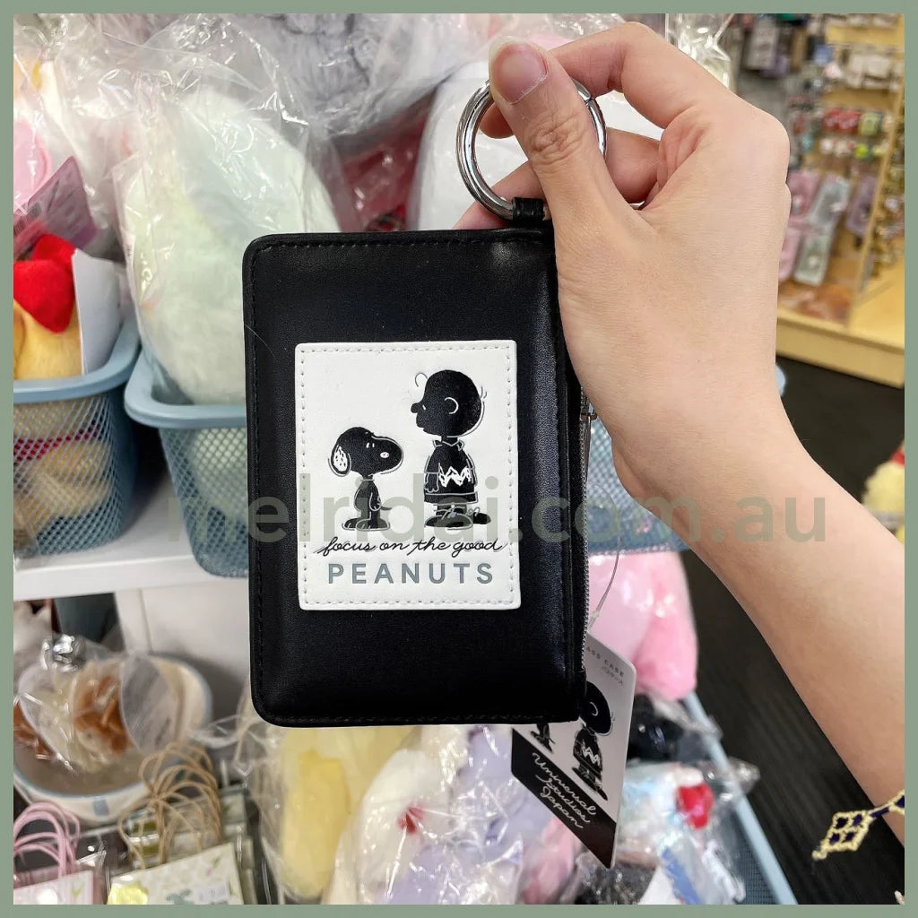 Usj｜Peanuts Snoopy Case 大阪环球影城 史努比 皮质多卡位卡包/零钱包挂件（黑白系列）