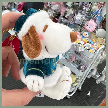 Usj | Peanuts Snoopy Plush Doll & Mascot Holder Keychain (Very Merry Christmas) //// ()