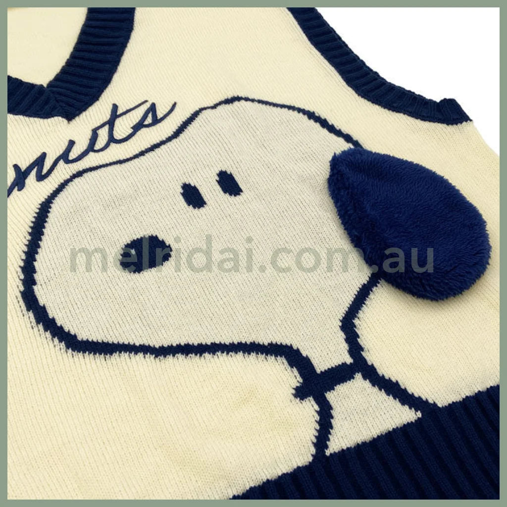 Usjpeanuts Snoopy Knit Vest Free Size 61Cm 122Cm