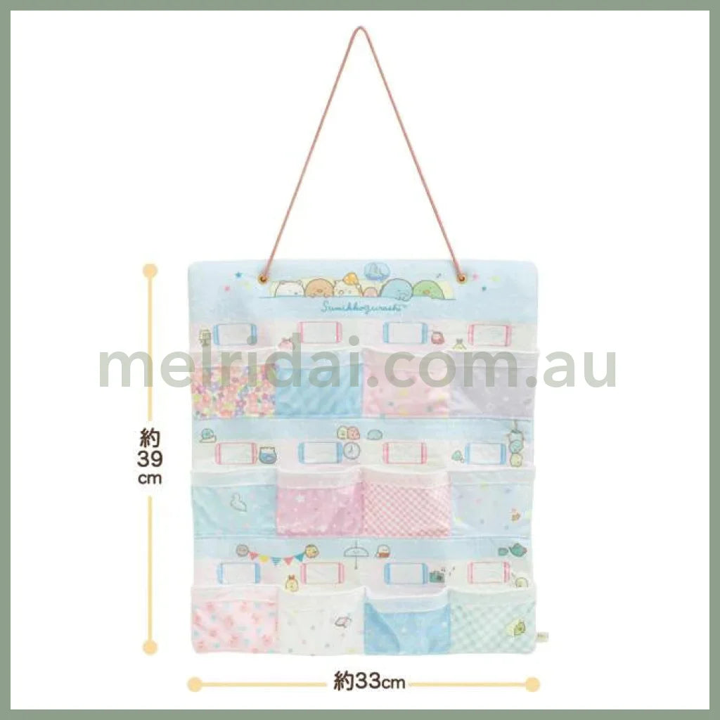 San-Xsumikko Gurashi Tenori-Plushie Wall Pockets H390 X W330 D15Mm